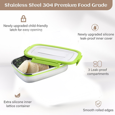 Velmora Junior Stainless Lunch Pack Aurevia Mini Meal Pack