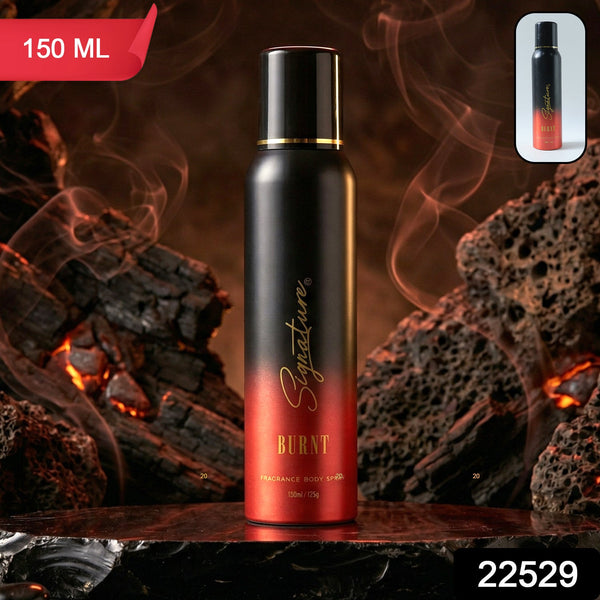 Signature premium burnt fragrance body spray for men 150 ml view 2