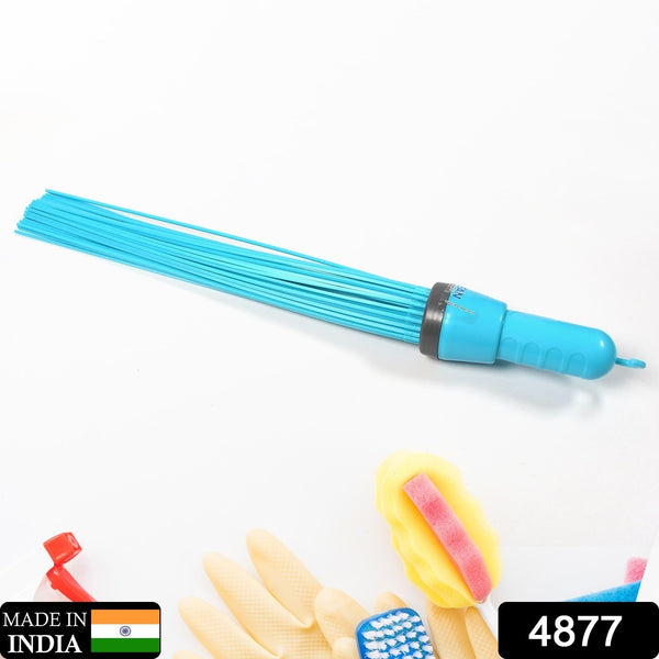 Plastic stick broom for cleaning view 2