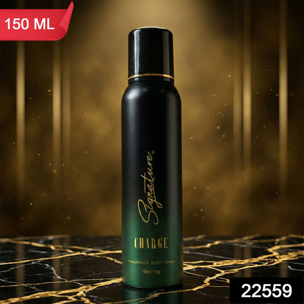 Signature charge fragrance body spray 150 ml bottle view 2