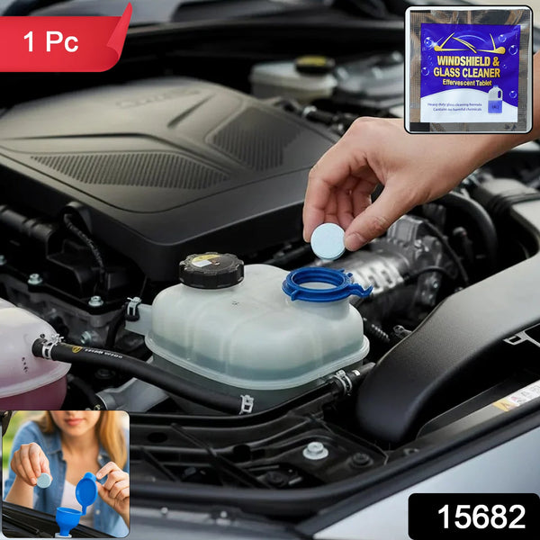 car windshield glass cleaning effervescent tablet for washer fluid view 2