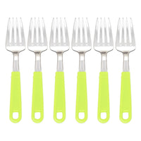 24-piece stainless steel cutlery set with stylish stand for home dining.