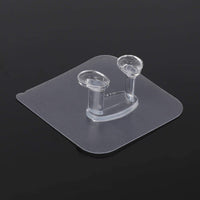 Transparent Self-Adhesive Wall Hook Waterproof & Oil-Proof Strong Holder (1 Pc)