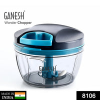 Grey Wonder Chopper by Ganesh, 470 ml, different perspectives.