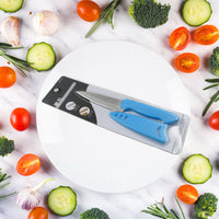 Sharp and durable stainless steel fruit knife with non-slip handle