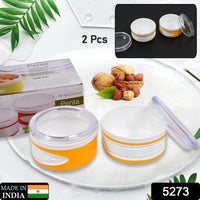 Airtight Plastic Storage Container Set (2 pieces, 550ml)