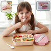 Plastic 3 Compartment Lunch Box for Kids