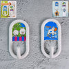 Multipurpose Strong Hook Self-Adhesive hooks (2 Pc Set)