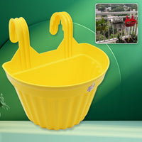 Multicolor Hanging Plastic Planters Orchid Relling , For Plantation,(1pc)
