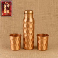 Diamond Cut Copper Gift Box Set