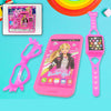 Barbie Musical Phone, Watch & Glasses Play Set for Girls (3 Pc, Battery-Free)