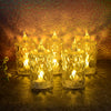 LED Crystal Effect Flameless Candle Light Set