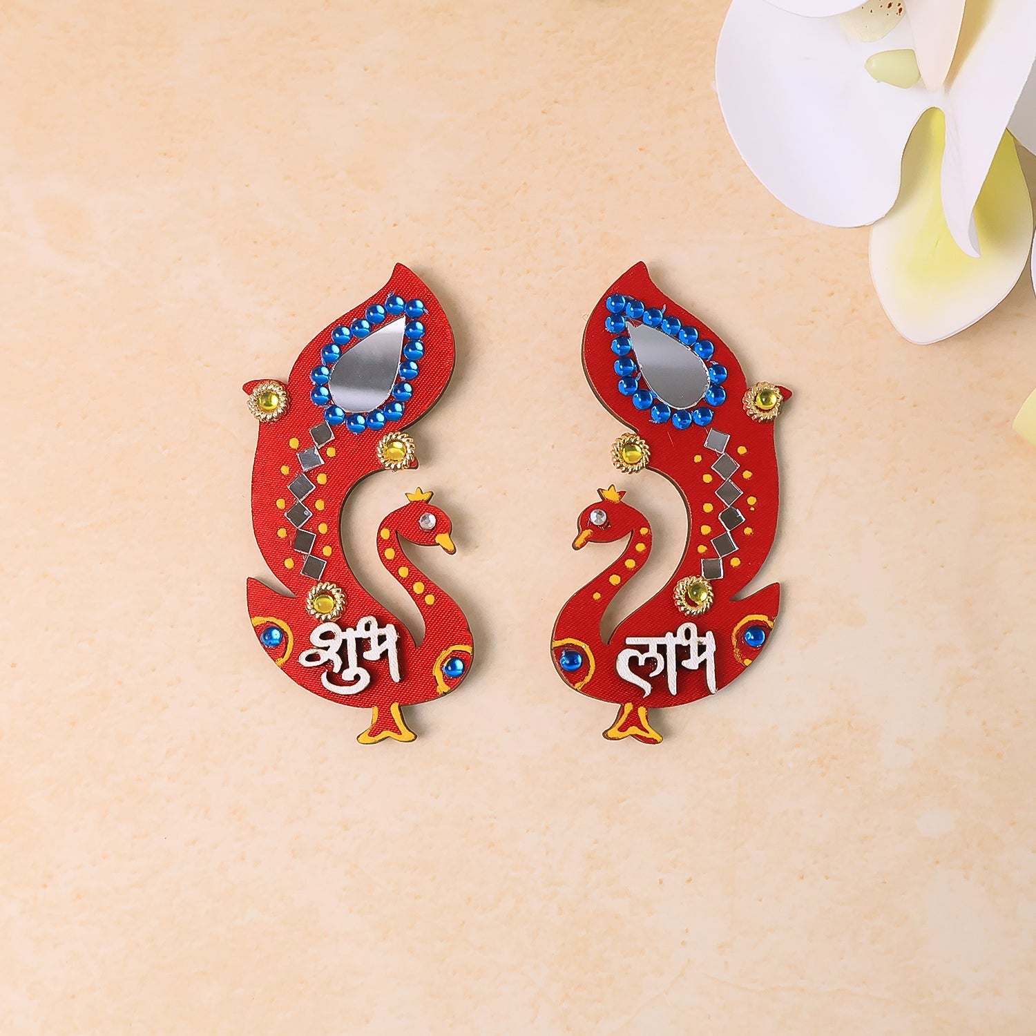 Handcrafted Wooden Shubh Labh