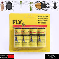 Adhesive strips for flies and mosquitoes