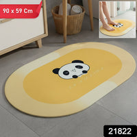 cartoon panda bath rug