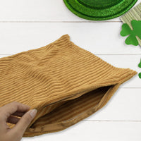 Soft Corduroy 16x16 Throw Pillow Cover Square Decorative Cushion Case (1 Pc)
