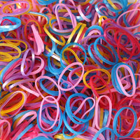 Multicolor elastic rubber bands for organizing and securing items