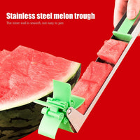Stainless Steel Washable Watermelon Cutter – Windmill Slicer & Peeler