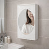 Wall mounted rotating bathroom mirror cabinet 22x42 cm