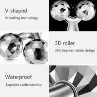 Handheld 3D Roller Face and Body Massager