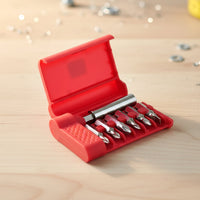 compact screwdriver bit set for precision work