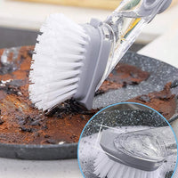 Multipurpose Dish Scrub Brush with Built-In Soap Dispenser (1 Pc)