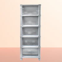Multi-Purpose Anti-Slip 5 Layer Modular Drawer Storage System (68×33 Cm)