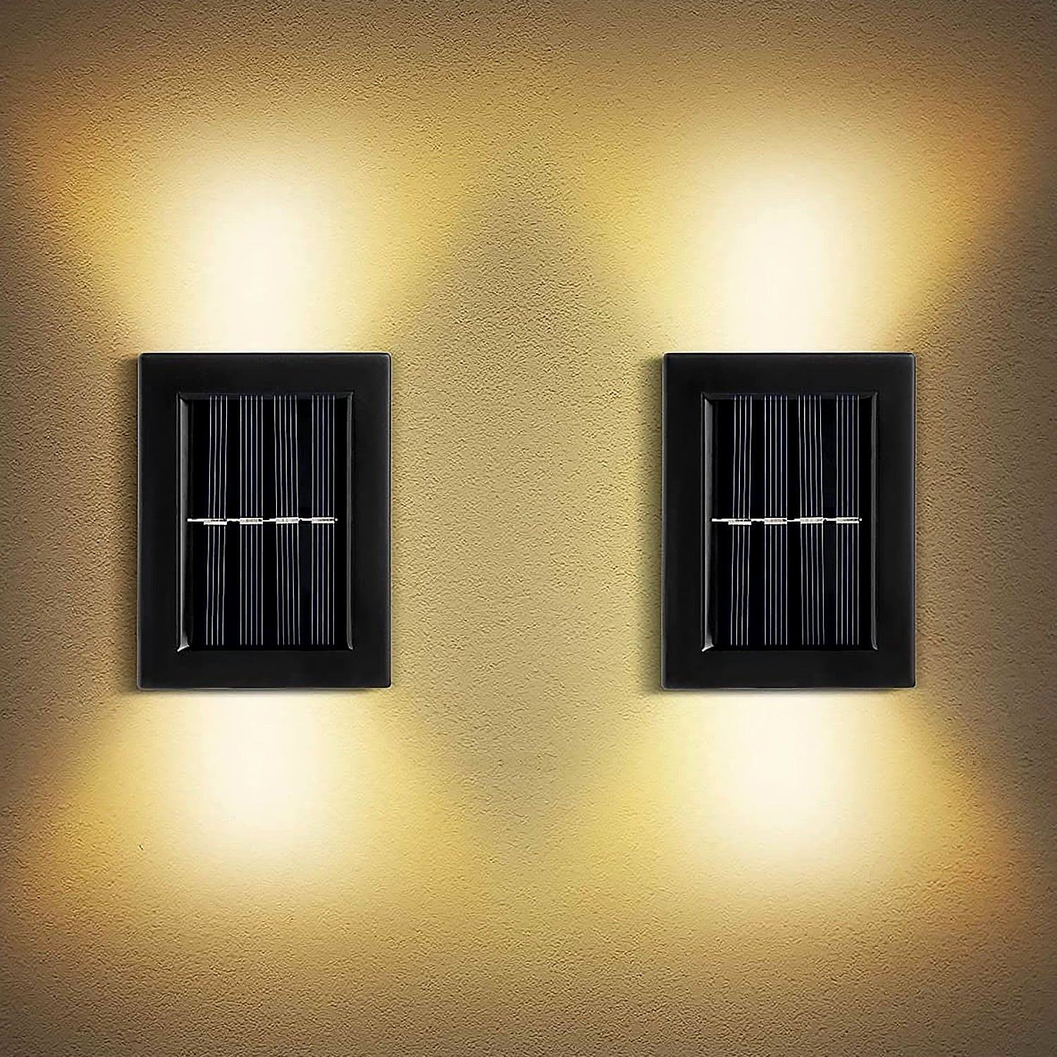 Solar Wall Lights Small Fence Lights Solar Powered Up Down LED Porch Light  (1 Pc)