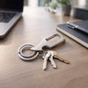 heavy duty dual ring keychain