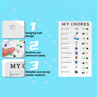 Portable Chores Note Board (20×12 cm, Mix Color)