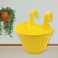 Multicolor Hanging Plastic Planters Orchid Relling , For Plantation,(1pc)