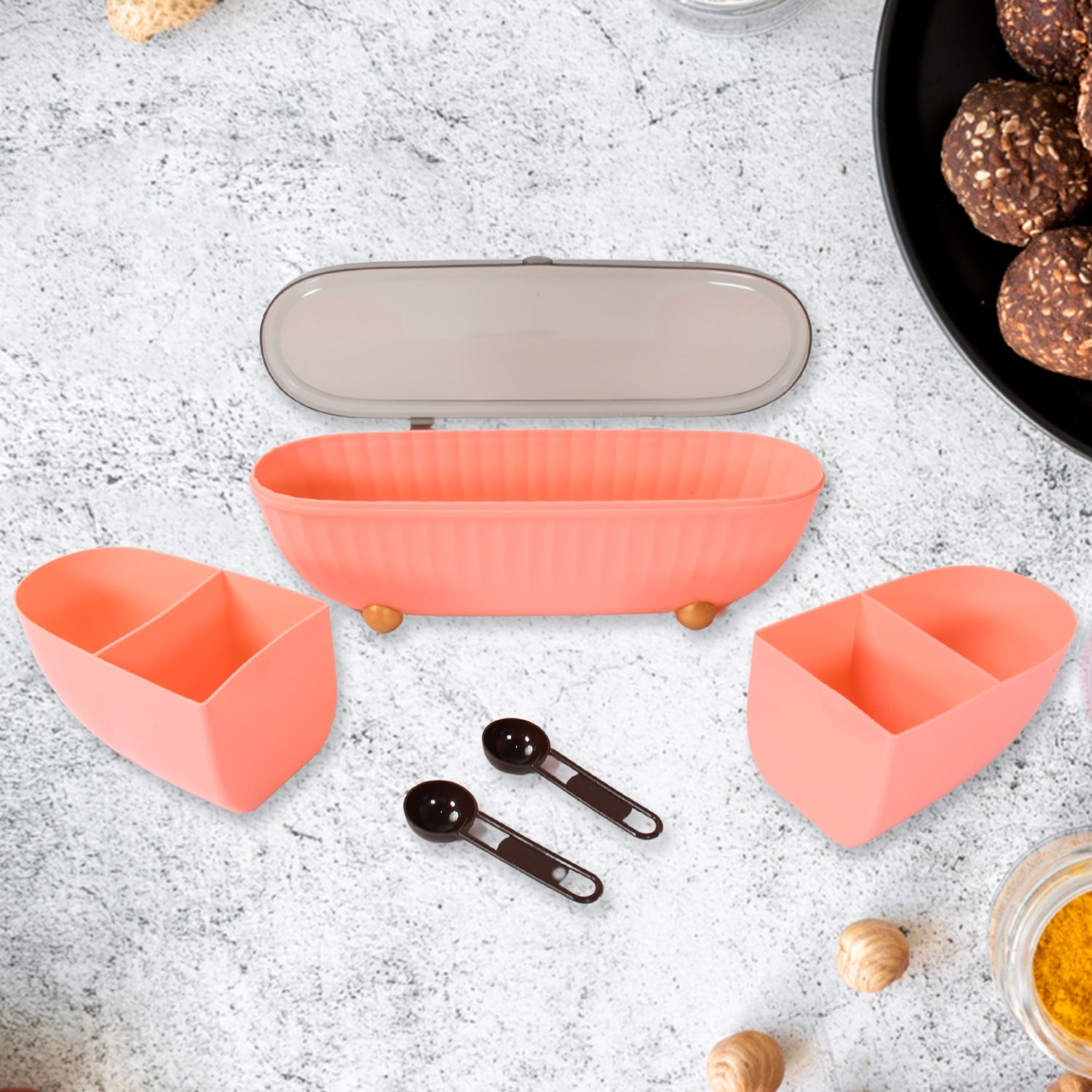 Spice Bottle Spice Jar Durable Seasoning Box Food Grade Tray for Kitchen  1 Pc