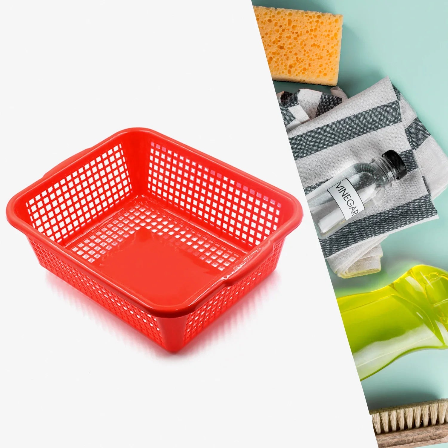 Plastic 1 Pc Kitchen Small Size Dish Rack Drainer Vegetables and Fruits (29x22CM)