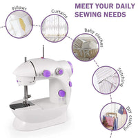 Home Tailoring Sewing Machine With Extension Table Set,  Portable Stitching Machine