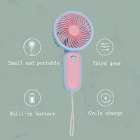 Mini fan in pink