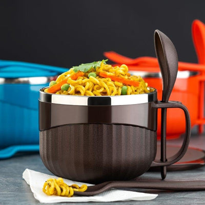 HomeChef Thermal Bowl | Tangy Twist Design | 650ml Approx