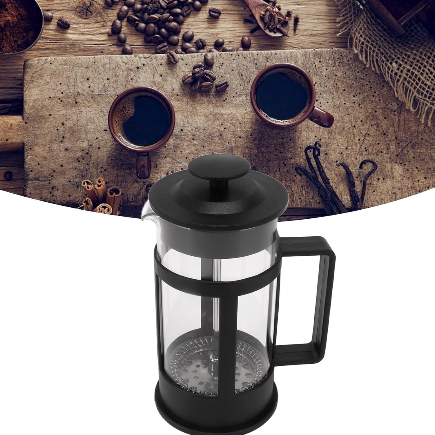 Coffee and Tea maker, Coffee Maker Glass Coffee Press Glass Teapot (Approx 350ml)
