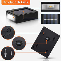Solar Wall Lights Small Fence Lights Solar Powered Up Down LED Porch Light  (1 Pc)