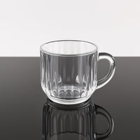 Unbreakable Transparent Plastic Tea Cups (Set of 6 Pc)