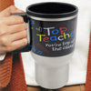 Stainless Steel Insulated Travel Mug - Double-Walled Vacuum Cup Lid & Handle, Tumbler