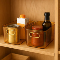 Stylish Ribbed Plastic Basket