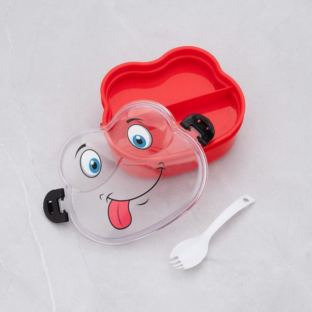 FroggyFresh 2 Tier Lunch Box | Spoon Included | 1 Pc
