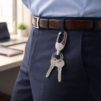 secure locking clip keychain