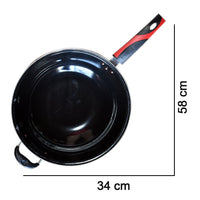 Aluminium fry pan showing the inner cooking surface