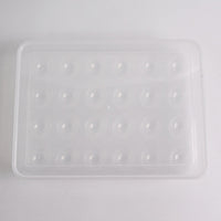 Plastic Egg 24 Grid Storage Container Holder Refrigerator Egg Tray Holds 24 (1 Pc)
