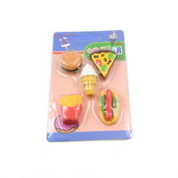 3D Food Fancy Colorful Erasers – Cute Novelty Eraser Set for Kids (1 Set)