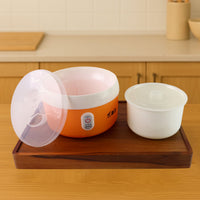 Orange ELECTRONIC YOGURT MAKER, AUTOMATIC YOGURT MAKER MACHINE 1L
