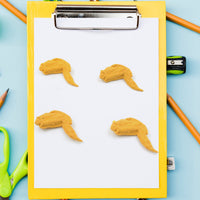 Cute Chicken Wing & Leg Erasers for Kids & Students (8 Pc Set)