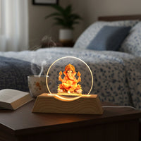 Premium 3D Lord Ganesha Acrylic LED Night Lamp (1 Pc)