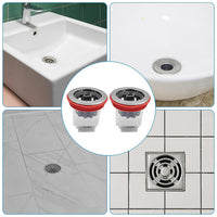 Plastic Odour Proof Floor Drain Sink Drain for Toilet Bathroom Kitchen (1 Pc)